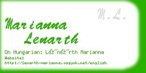 marianna lenarth business card